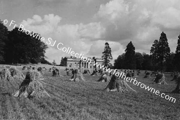 HARVESTING AT ST MARY'S  SHOWING HOUSE EMO COURT